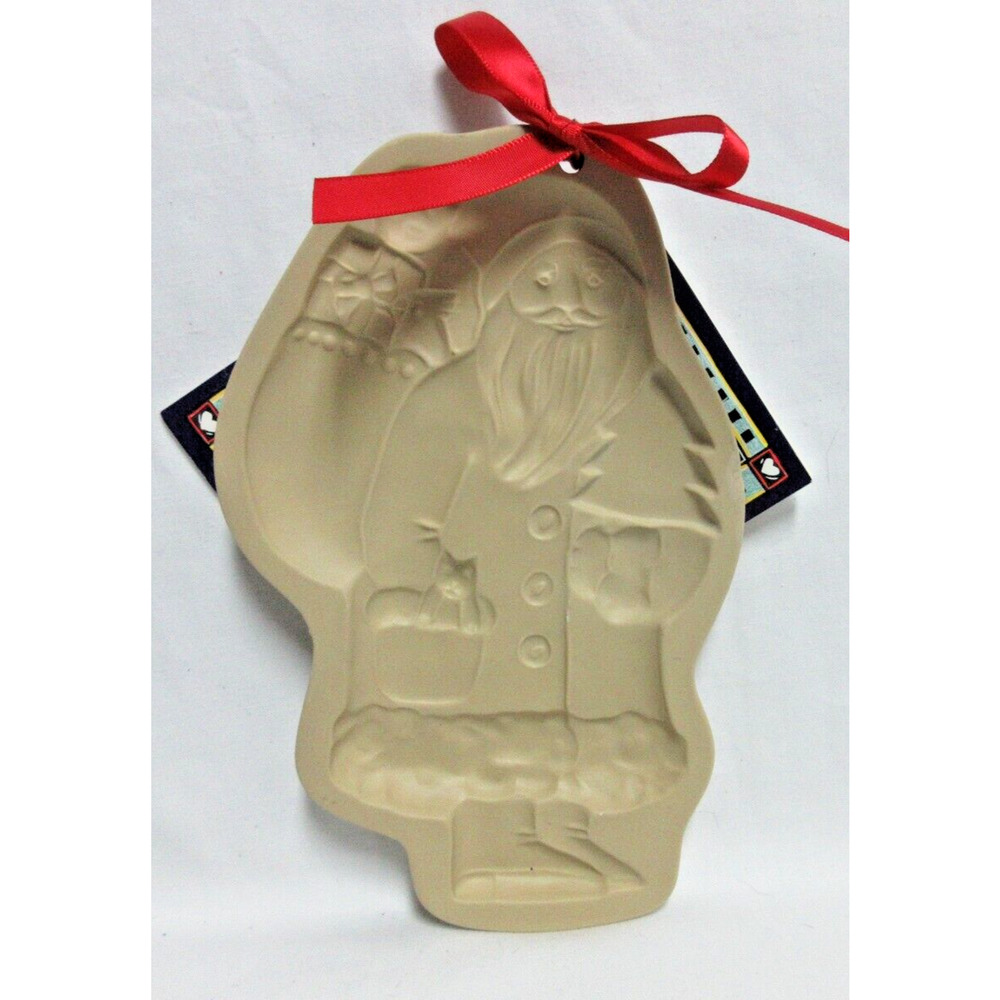 Brown Bag Cookie Art Santa Claus Cookie Mold by Hill Design 1983 New With Tag